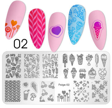 Nail Art Stamping Feige 02