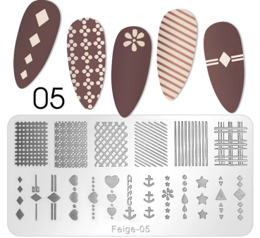 Nail Art Stamping Feige 05