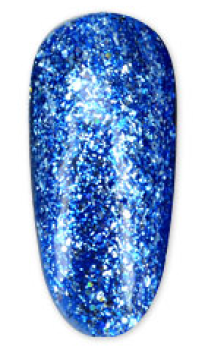 Gellack  Platinum Blue Glitter Nagel