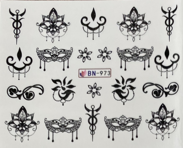 Nail Art Sticker Wassertransfer 973