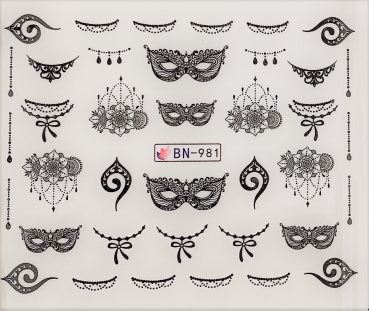 Nail Art Sticker Wassertransfer 981