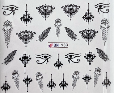 Nail Art Sticker Wassertransfer 983