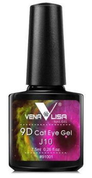 9D Cat Eye Gellack Lila Gold