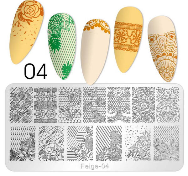 Nail Art Stamping Feige 04